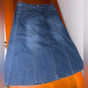 Code Bleu Dark Blue A-Line Skirt